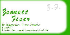 zsanett fiser business card